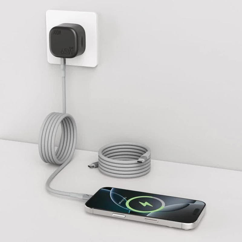joda 60w usb-c to c charge &sync cable 1.2m saliver