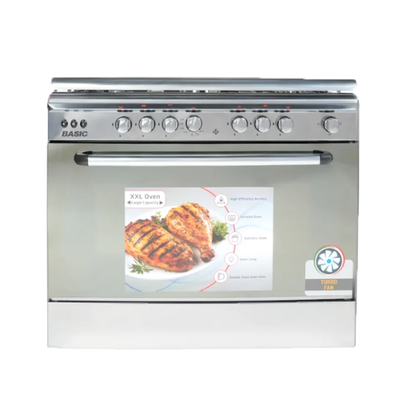 Basic 60×90 Freestanding Oven with 5 Burners and Full Safety – BO-R9060