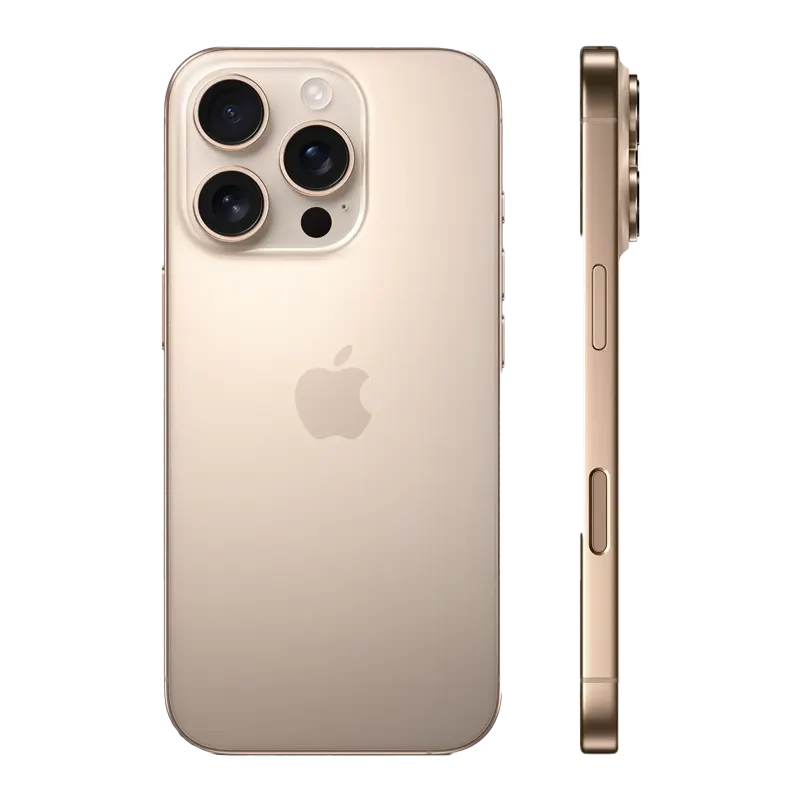 iPhone 16 Pro premium desert titanium finish