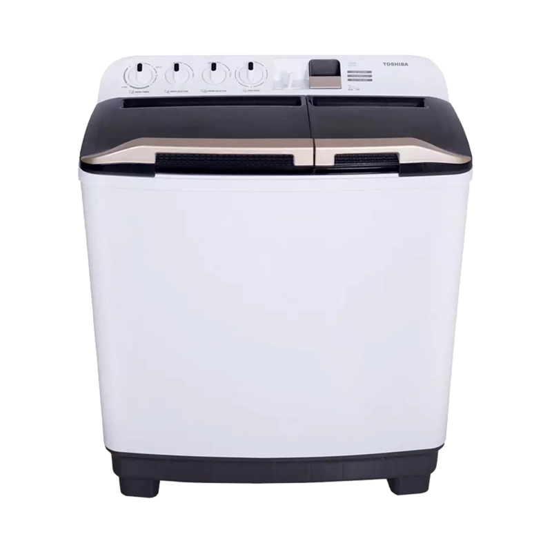White Toshiba twin tub washer
